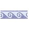 Mosiac Waves Wall Stencil | 2109 by Designer Stencils | Outdoor Stencils | Reusable Art Craft Stencils for Painting on Walls, Canvas, Wood | Reusable Plastic Paint Stencil for Home Makeover | Easy to Use & Clean Art Stencil